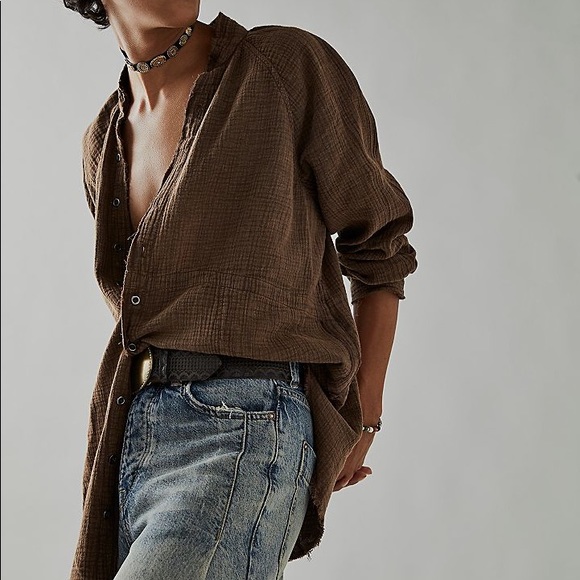 Free People Summer Daydream Buttondown - Picture 7 of 8